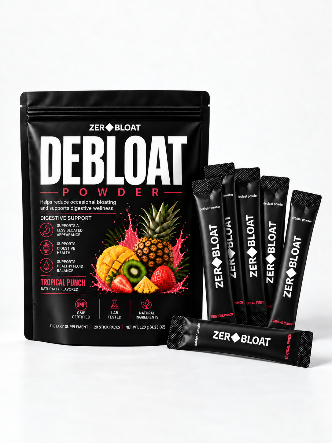 Zero Bloat Debloat Powder - Tropical Punch